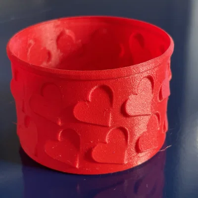 Hộp đựng hình trái tim in vase mode