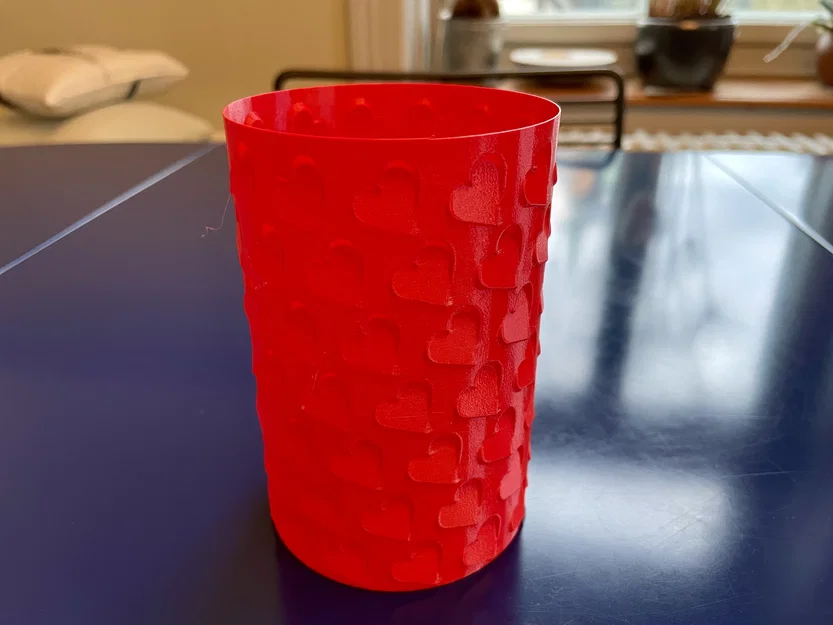 Hộp đựng hình trái tim in vase mode - Image 4