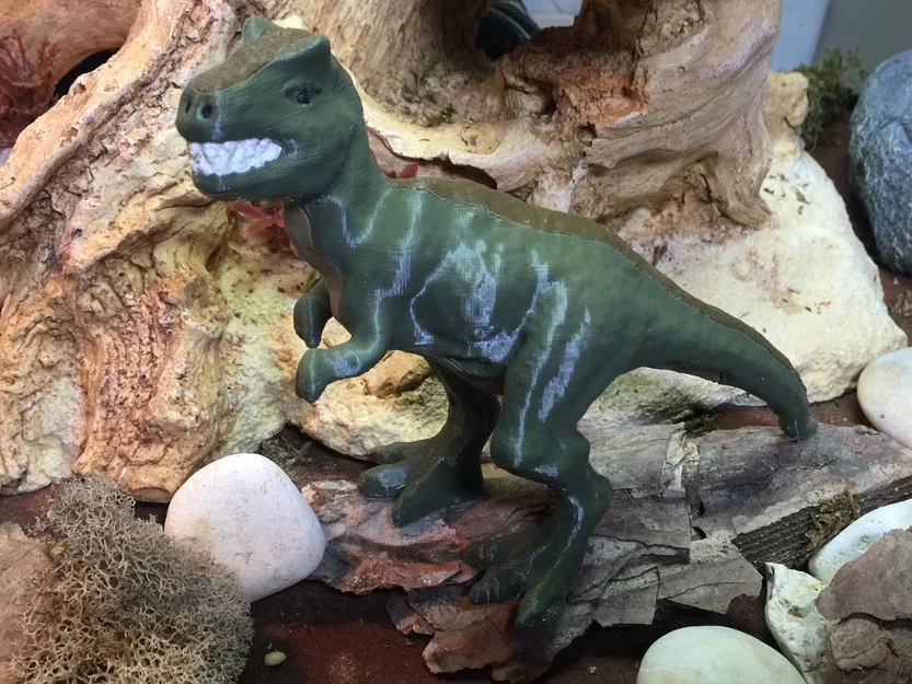Tyrannosaurus Rex (T-Rex) – Mẫu in 3D bản 1 sợi & bản MMU đa vật liệu - Image 1