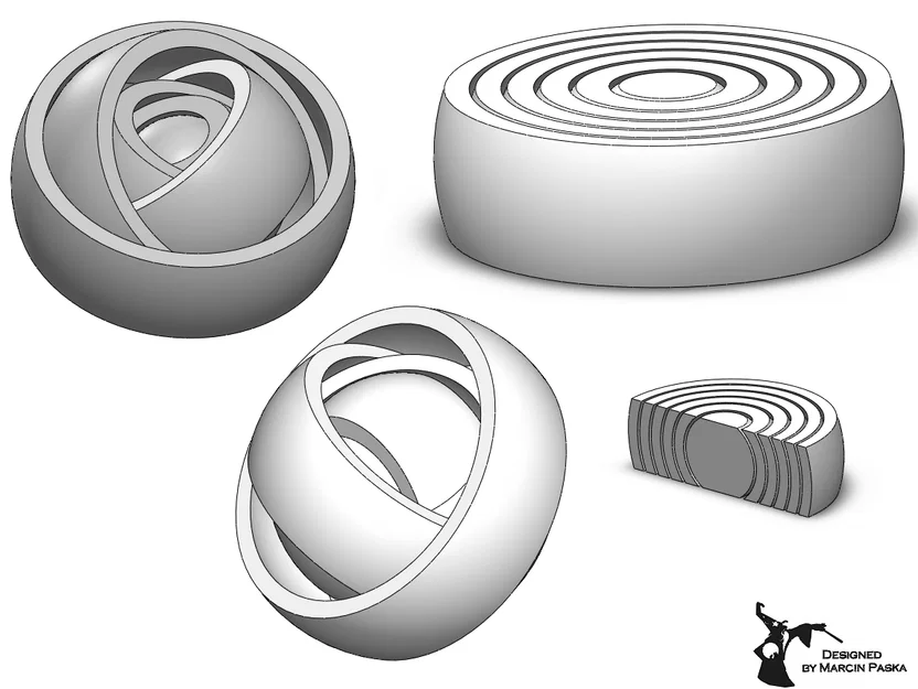 Mô hình đồ chơi Rotating Rings Fidget Toy thư giãn giảm căng thẳng - Image 1