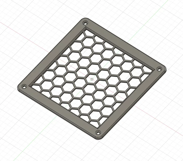 Nắp đậy thông gió họa tiết lục giác ngăn côn trùng in 3D - Image 1