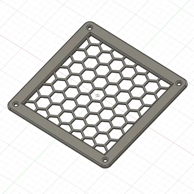 Nắp đậy thông gió họa tiết lục giác ngăn côn trùng in 3D