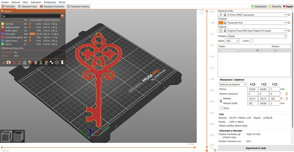 Mô hình chìa khóa cổ điển (Skeleton key) in 3D trang trí đẹp mắt - Image 1