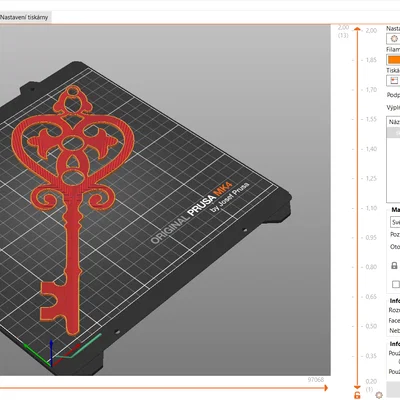 Mô hình chìa khóa cổ điển (Skeleton key) in 3D trang trí đẹp mắt
