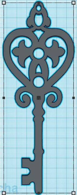 Mô hình chìa khóa cổ điển (Skeleton key) in 3D trang trí đẹp mắt - Image 2
