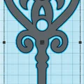 Mô hình chìa khóa cổ điển (Skeleton key) in 3D trang trí đẹp mắt - Thumbnail 2