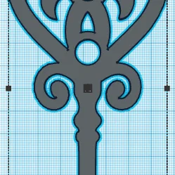 Mô hình chìa khóa cổ điển (Skeleton key) in 3D trang trí đẹp mắt