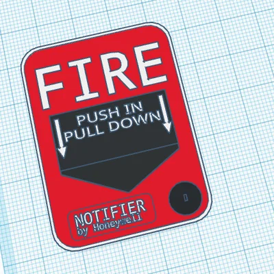 Mô hình hộp báo cháy 3D (Pull Station Notifier by Honeywell)