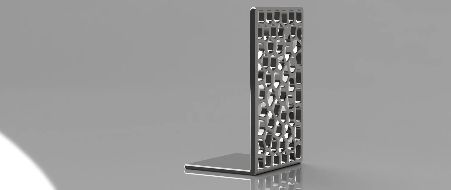 Mẫu in 3D Voronoi Book Stand - Kệ chặn sách nghệ thuật độc đáo - Image 1