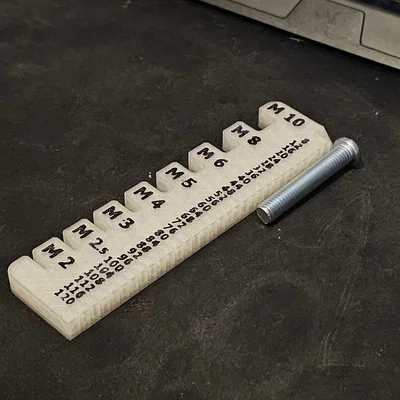 Dụng cụ đo ốc vít bản lite, M2–M10, 4–120mm