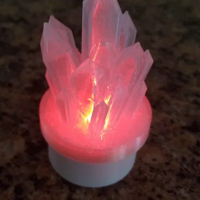 Mô hình trang trí Crystal Tea Light in 3D đẹp mắt