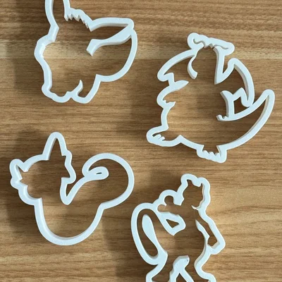 Bộ Khuôn Cắt Bánh Quy Pokemon Đáng Yêu - In 3D Độc Đáo
