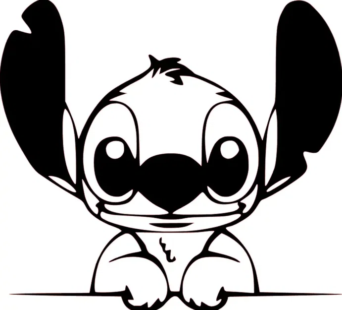 Mẫu tranh treo tường Stitch 3D phiên bản 2 cực đẹp cho fan Disney - Image 1