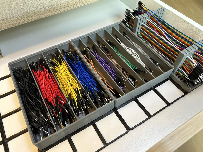 Khay Gridfinity chia ngăn lưu trữ Jumper Wire (Divider Bins) - Image 1