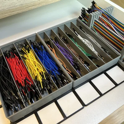 Khay Gridfinity chia ngăn lưu trữ Jumper Wire (Divider Bins)