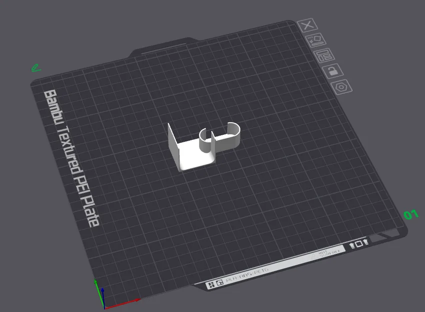 Tấm chắn rác purge cho Bambulab A1 (Purge Waste Deflector) - Image 2