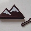 Móc khóa kéo hình ngọn núi (Mountain Zipper Tag) độc đáo - Thumbnail 2
