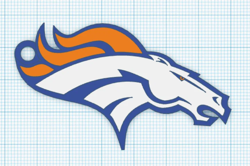 Móc khóa Denver Broncos 3D đẹp mắt cho người hâm mộ - Image 1