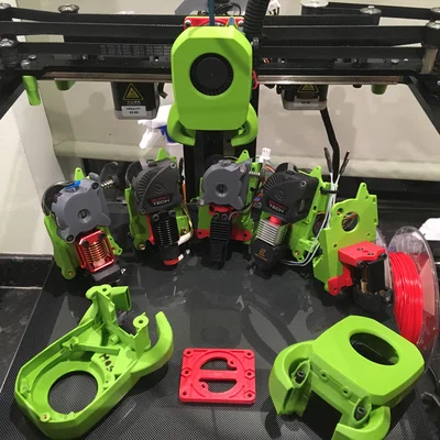 Toolhead Crazylite 7 cho Ender 7 – Spider V3 Pro – LGX/HGX extruder