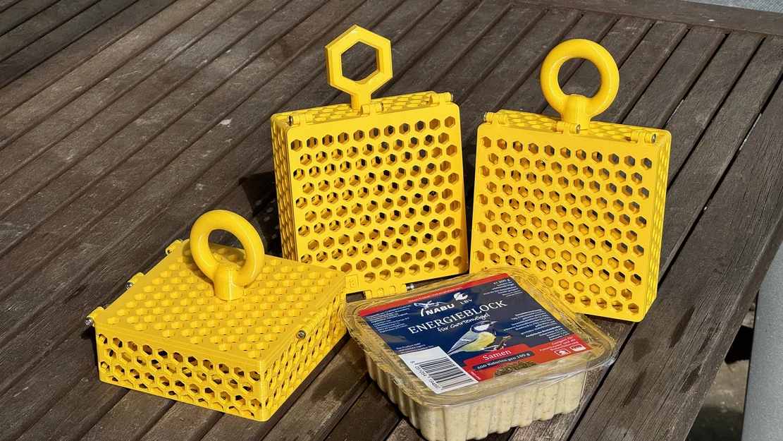 Máng chim ăn – lồng treo fat block đa dụng Energyblock (Update: size mới) - Image 1