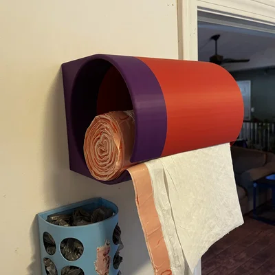 Giá treo túi rác gắn tường 3D thông minh cho nhà bếp gọn gàng