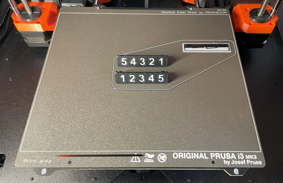 Giá đỡ plate đánh số cho MMU3 (MMU3 Numbered Plate Holder) - Image 2