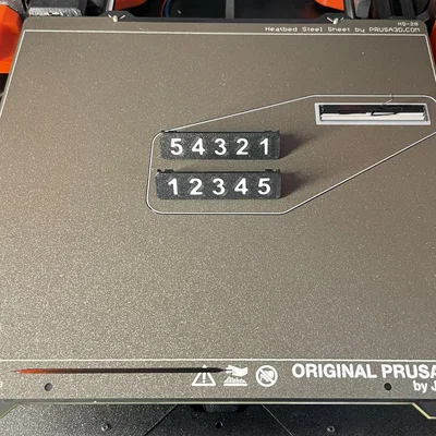 Giá đỡ plate đánh số cho MMU3 (MMU3 Numbered Plate Holder)