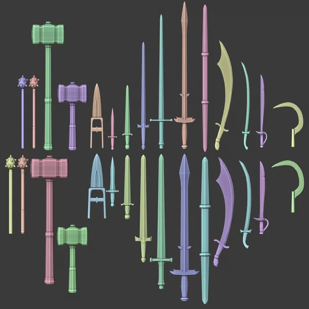 Vũ khí D&D 3.5 PHB - Nhóm 1 - Image 1