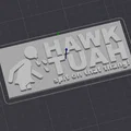 Biển hiệu trang trí Hawk Tuah - Mẫu in 3D độc đáo cho máy in của bạn - Thumbnail 1