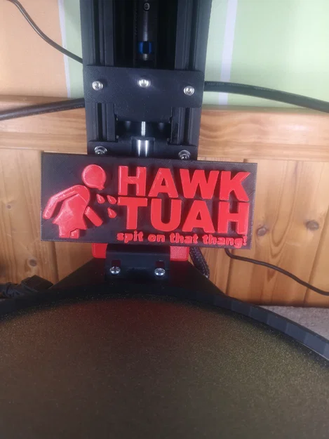 Biển hiệu trang trí Hawk Tuah - Mẫu in 3D độc đáo cho máy in của bạn - Image 2