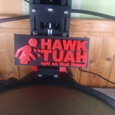 Biển hiệu trang trí Hawk Tuah - Mẫu in 3D độc đáo cho máy in của bạn