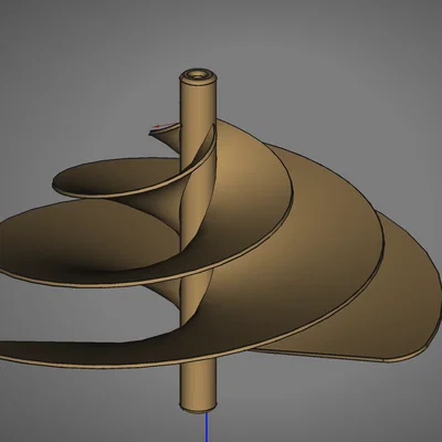 Phi & Turbines Archimedes: file STEP, STL, FreeCAD