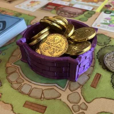Flamecraft Coin Well – Khay đựng coin cho board game Flamecraft