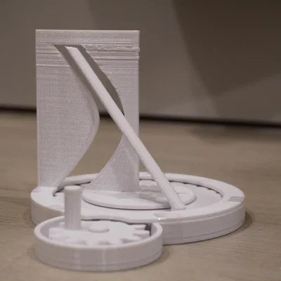 Mô hình ảo giác khoa học 3D độc đáo: Cột thẳng và lỗ cong