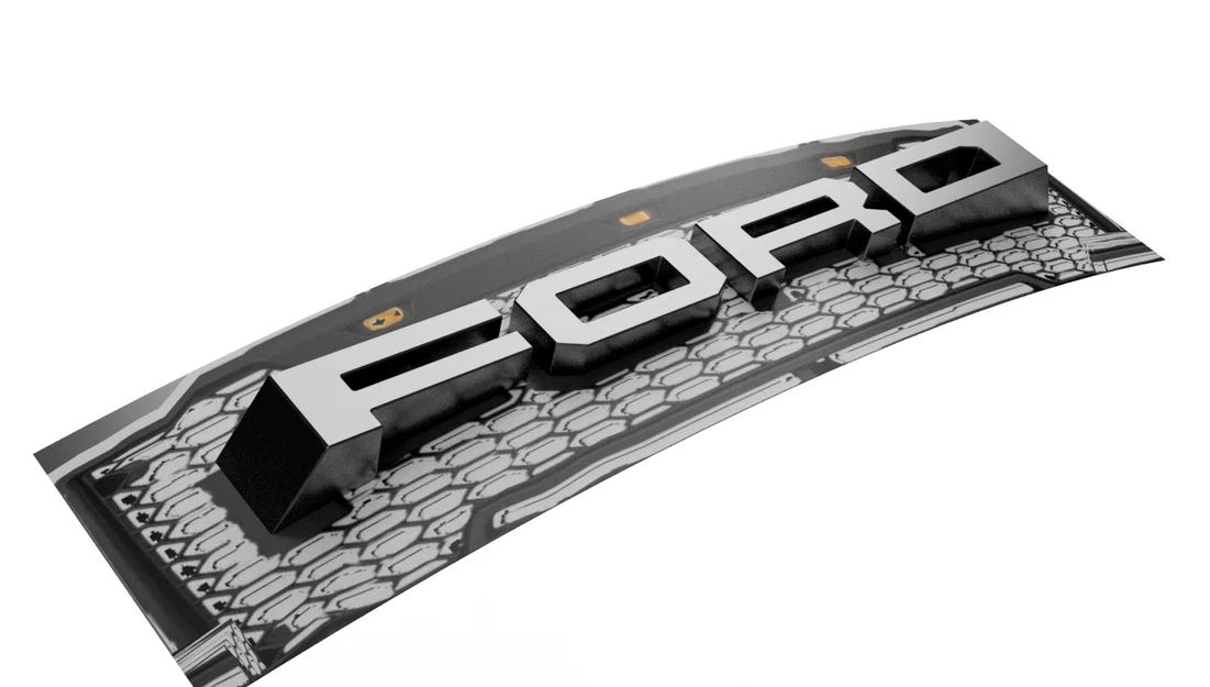 Mô hình logo trang trí 3D cho mặt nạ ca-lăng xe Ford Lobo - Image 1