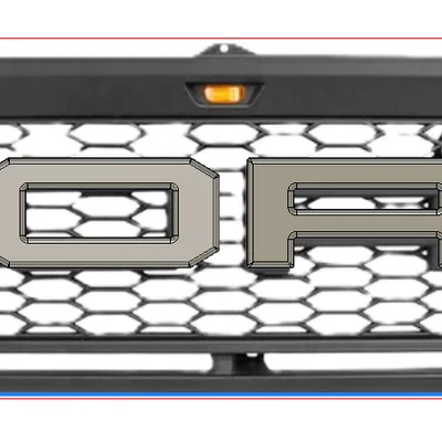 Mô hình logo trang trí 3D cho mặt nạ ca-lăng xe Ford Lobo