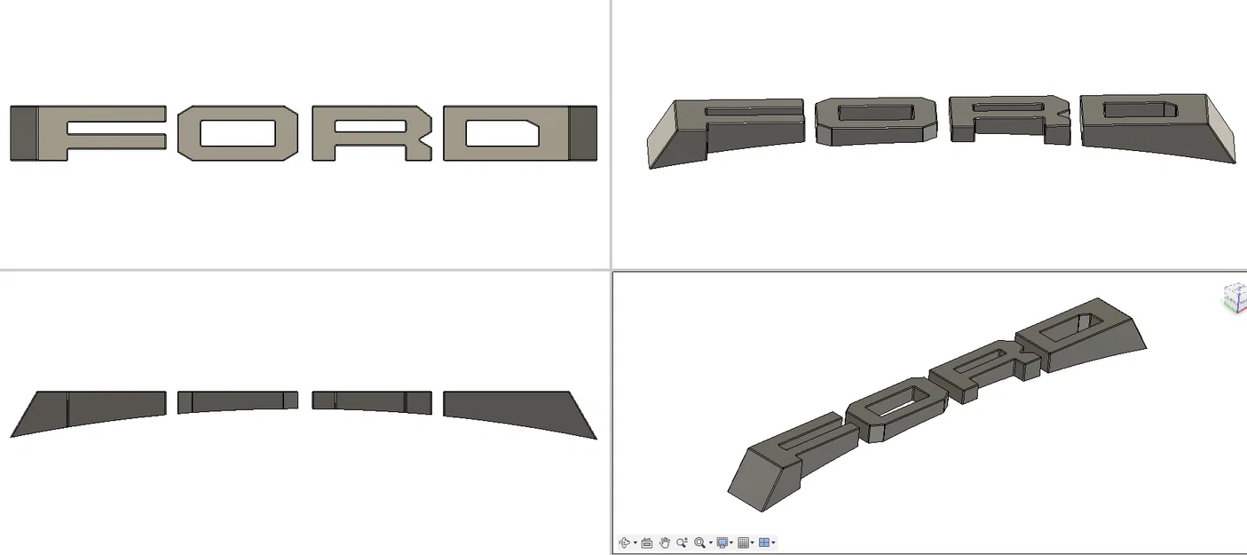 Mô hình logo trang trí 3D cho mặt nạ ca-lăng xe Ford Lobo - Image 10