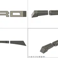 Mô hình logo trang trí 3D cho mặt nạ ca-lăng xe Ford Lobo - Thumbnail 10