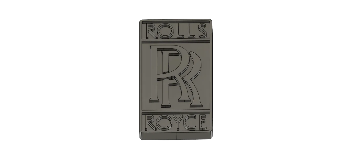 Mô hình logo Rolls Royce 3D đẳng cấp - Trang trí bàn làm việc - Image 1