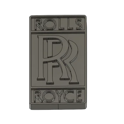 Mô hình logo Rolls Royce 3D đẳng cấp - Trang trí bàn làm việc