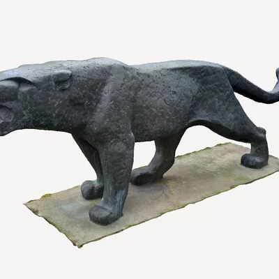 Bản Quét Ảnh Tượng Báo Đen (Panther Statue Photo Scan)