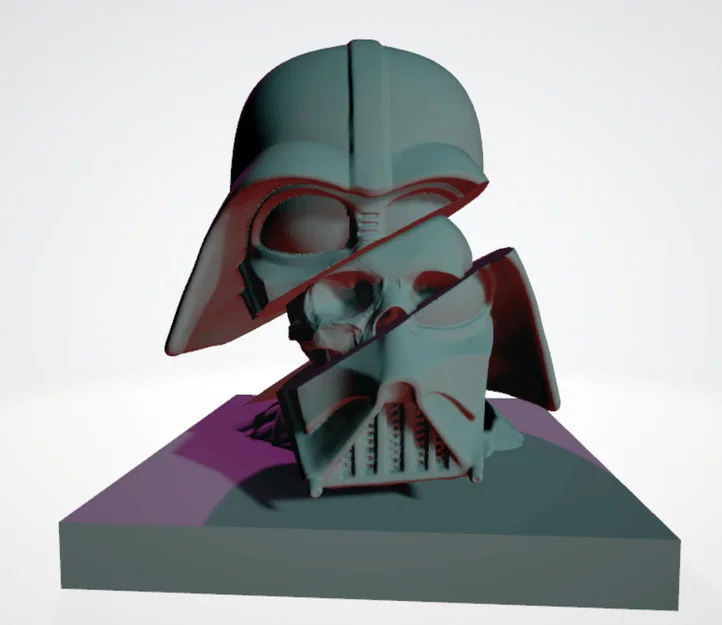 Mô hình Darth Vader cắt lớp - Đồ trang trí in 3D độc đáo - Image 2