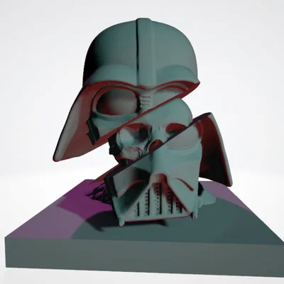 Mô hình Darth Vader cắt lớp - Đồ trang trí in 3D độc đáo