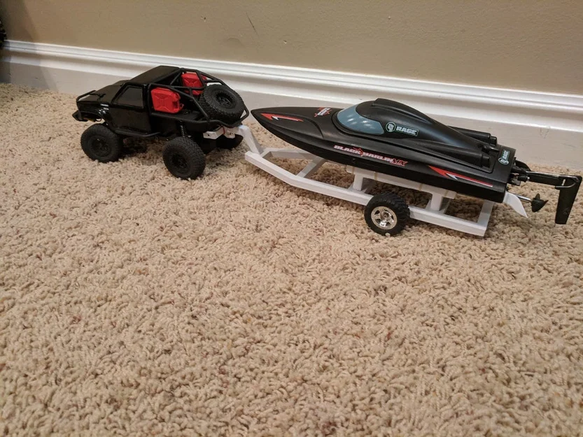 Trailer thuyền RC tỉ lệ 1:24 (1:24 Scale RC Boat Trailer) - Image 1