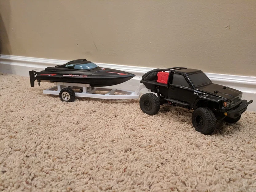 Trailer thuyền RC tỉ lệ 1:24 (1:24 Scale RC Boat Trailer) - Image 2