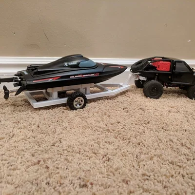 Trailer thuyền RC tỉ lệ 1:24 (1:24 Scale RC Boat Trailer)