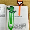 Kẹp sách hình cá sấu 3D (Cute Crocodile Bookmark) xinh xắn - Thumbnail 2