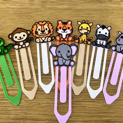Kẹp sách hình chú voi đáng yêu (Cute Elephant Bookmark) in 3D