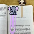 Kẹp sách hình chú voi đáng yêu (Cute Elephant Bookmark) in 3D - Thumbnail 2