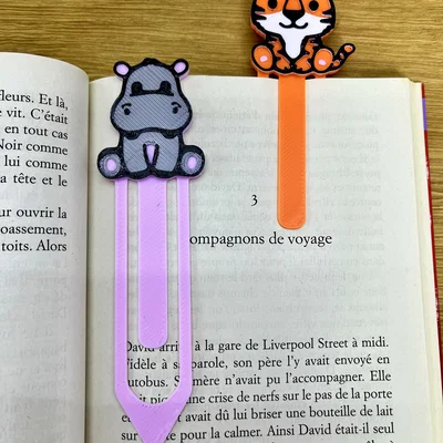 Kẹp sách hình hà mã 3D đáng yêu - Phụ kiện đọc sách cực chất